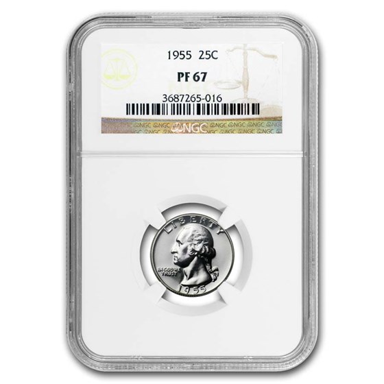 1955 Washington Quarter PF-67 NGC 1955 Washington Quarter PF-67 NGC